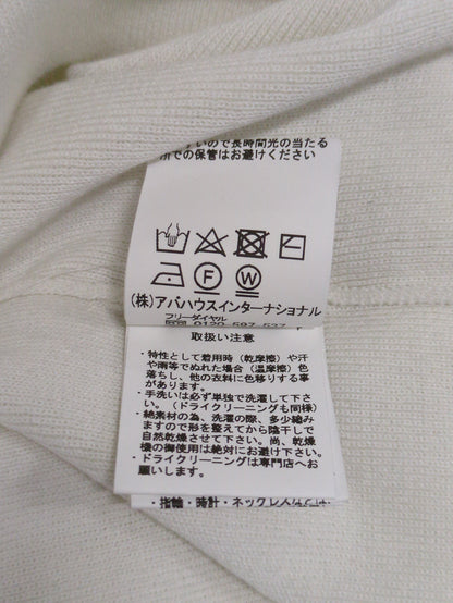 コットン クルーネック / 総針ニット