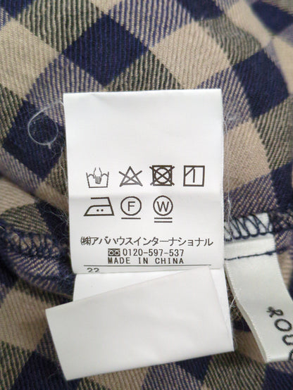 リネンギンガムシャツ