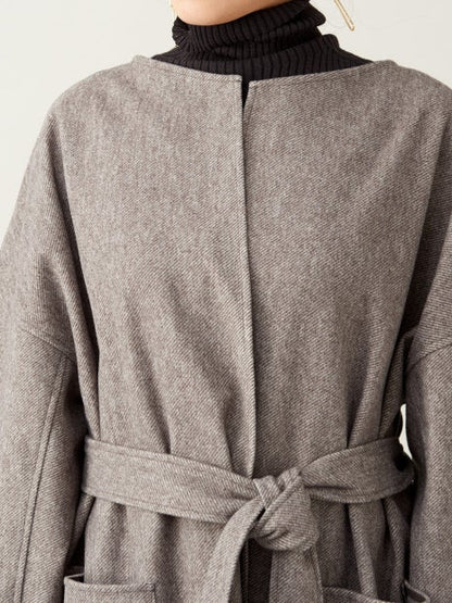 ノーカラーコート