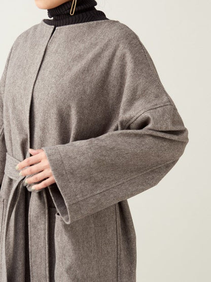 ノーカラーコート