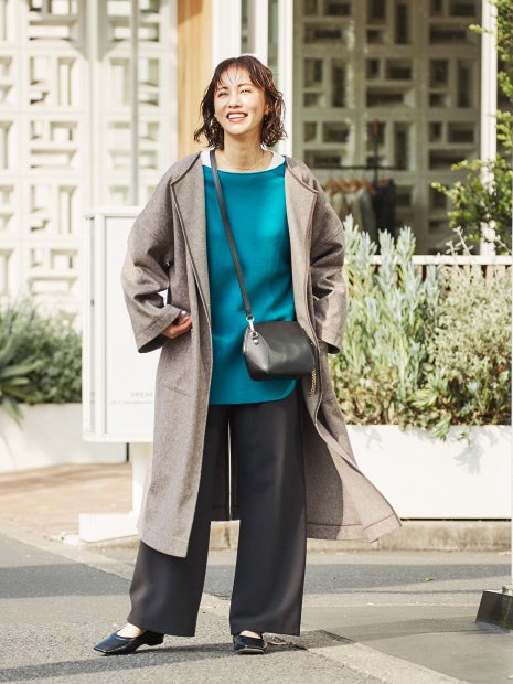 ノーカラーコート