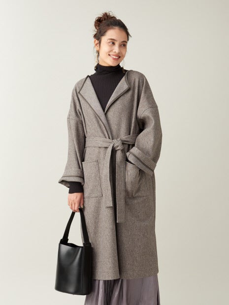 ノーカラーコート