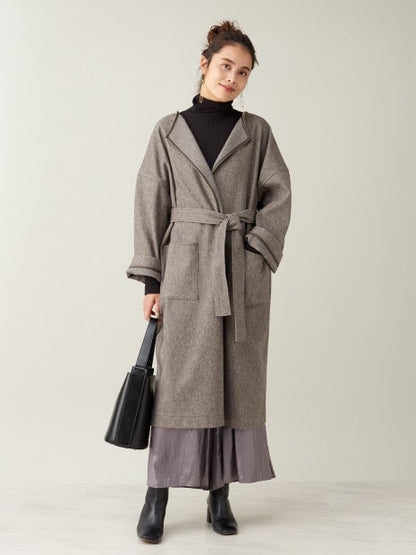 ノーカラーコート