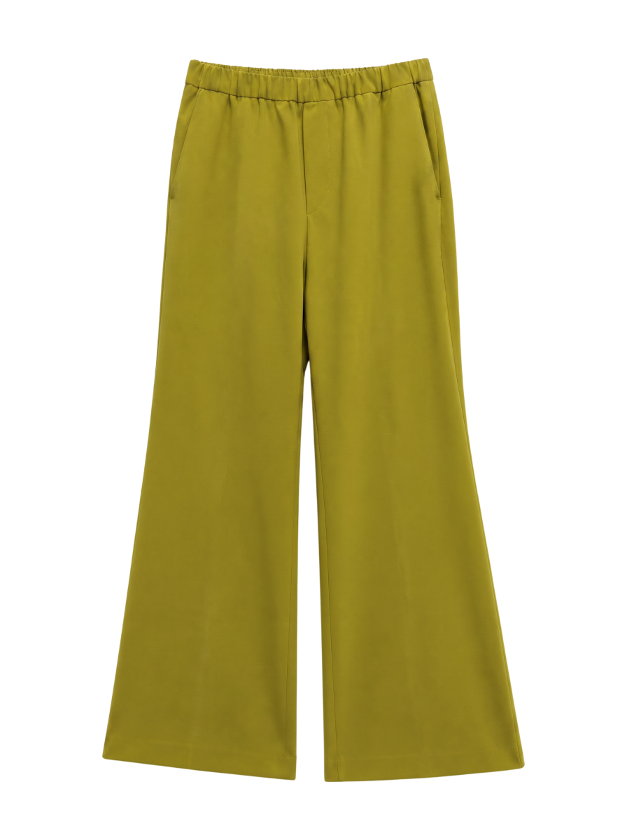 ストレッチセンタープレスフレアパンツ