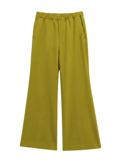 ストレッチセンタープレスフレアパンツ