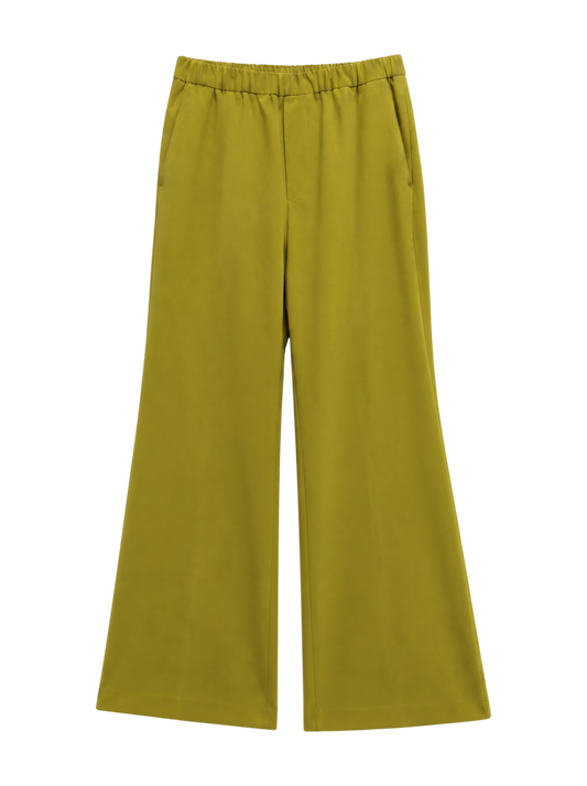 ストレッチセンタープレスフレアパンツ