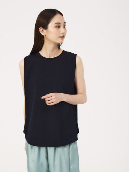 《セットアップ対応》レーヨンストレッチバイカラーニットプルオーバー