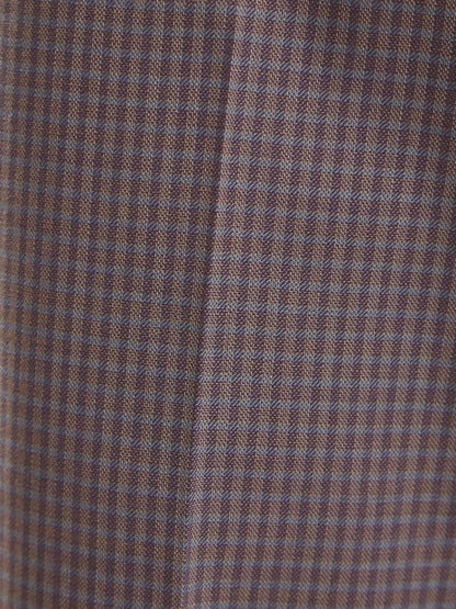 【Recency of Mine】ツイルストレッチ　シャンブレー スモールチェックパンツ