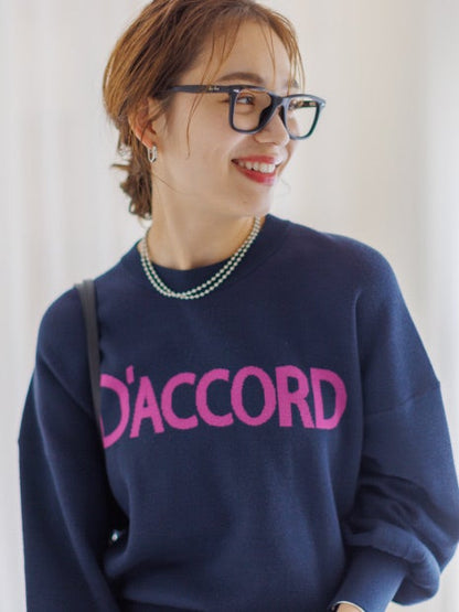 ロゴニットプルオーバー