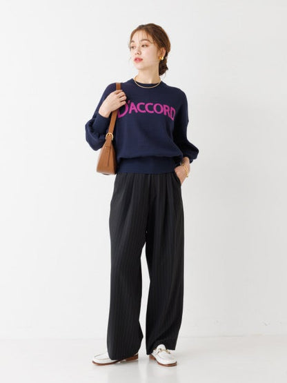 ロゴニットプルオーバー