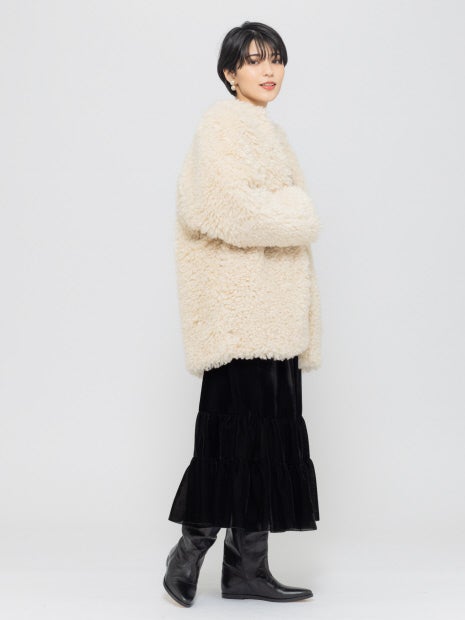 フェイクファーコート