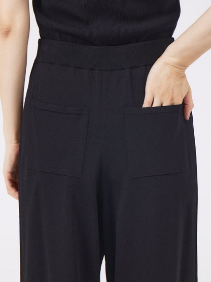 レーヨンストレッチサイドスリットニットパンツ