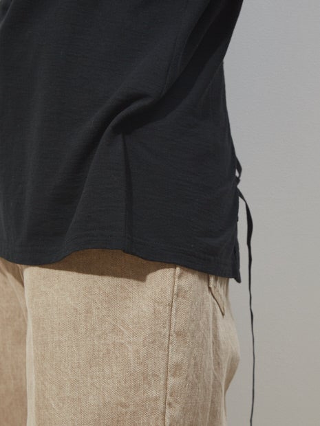 レースアップノースリプルオーバー