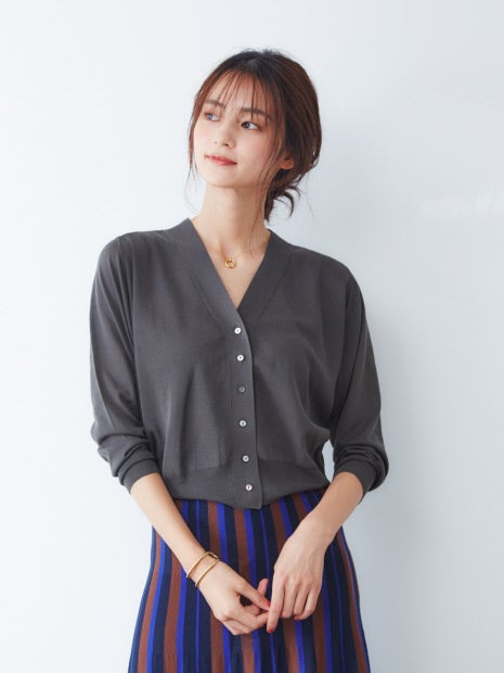 ウォッシャブルカーディガン