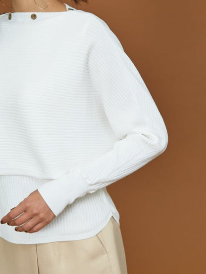 【着回しできる】3WAYニットプルオーバー