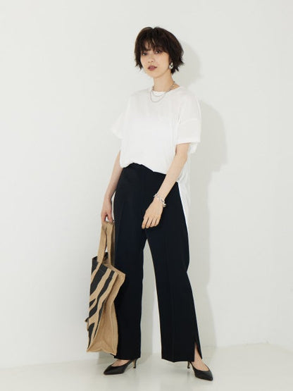 ヘムラウンドカットソー