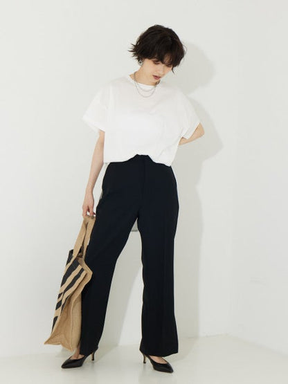 ヘムラウンドカットソー