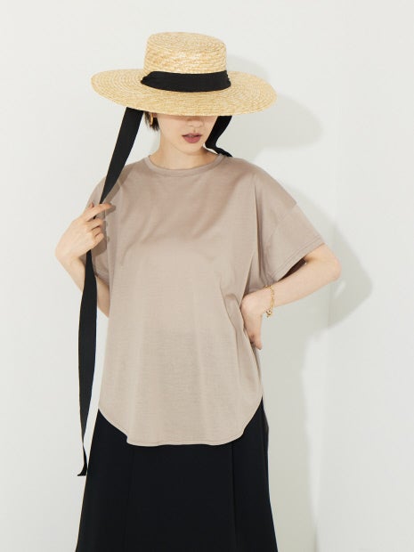 ヘムラウンドカットソー