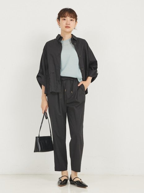 ボリュームスリーブシアーブラウス