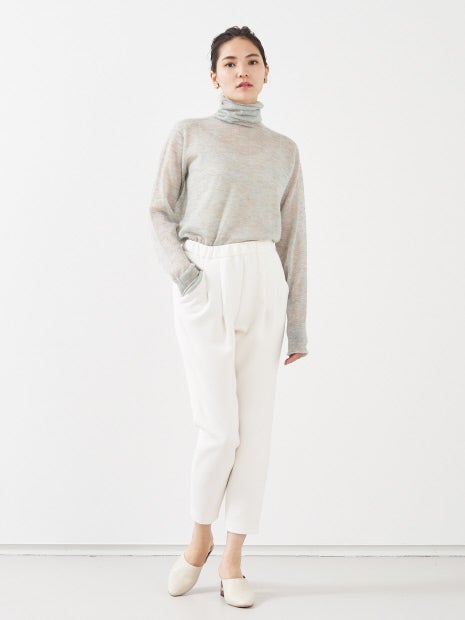 モヘアホールガーメントタートルニット