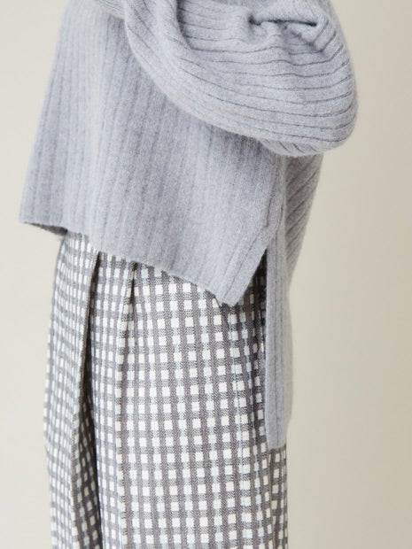 【定番】ウールクルーネックニットプルオーバー