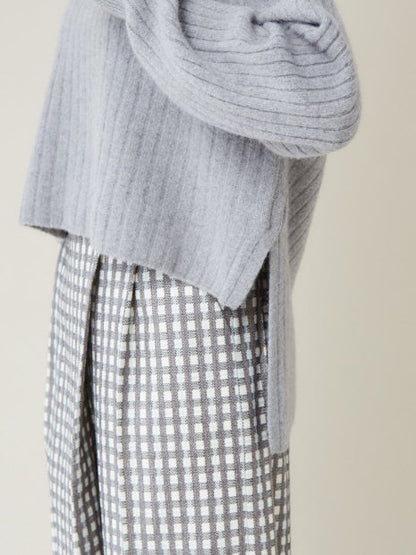 【定番】ウールクルーネックニットプルオーバー