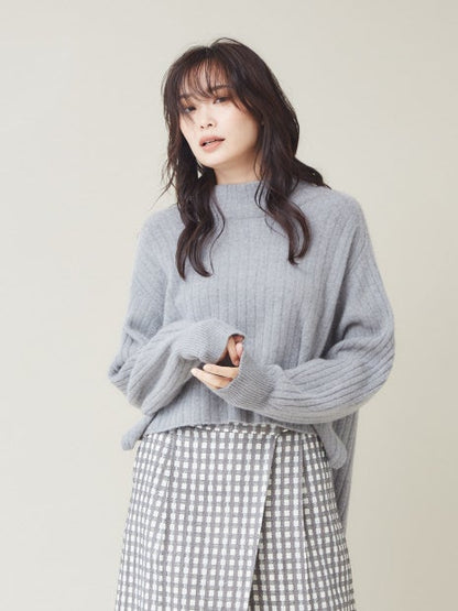 【定番】ウールクルーネックニットプルオーバー