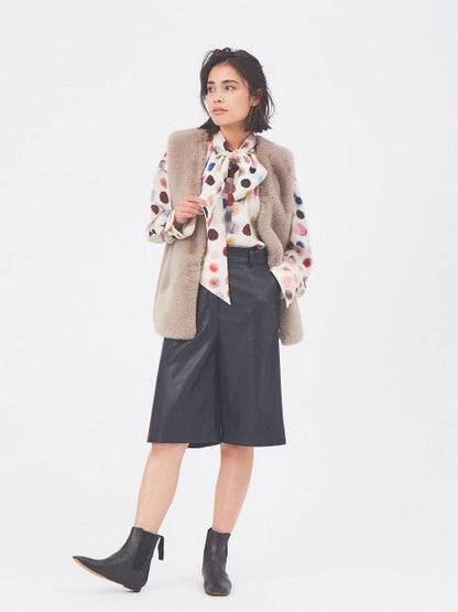 ウォータードットブラウス