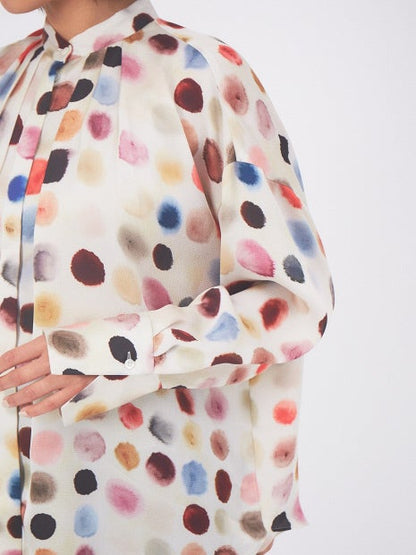 ウォータードットブラウス