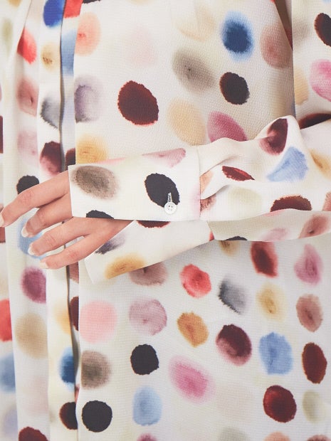 ウォータードットブラウス