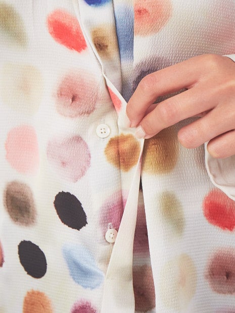 ウォータードットブラウス