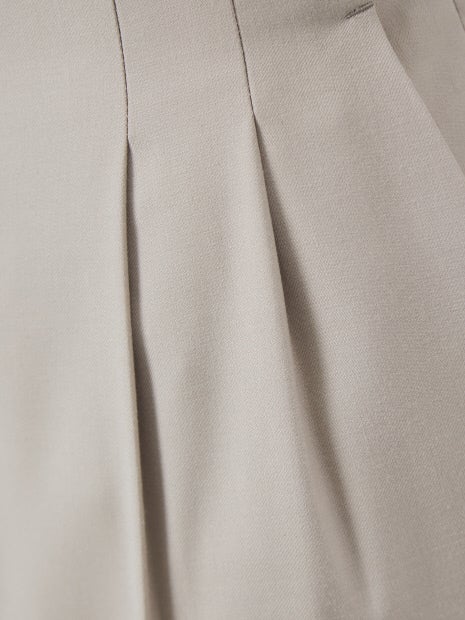 【セットアップ対応】ギャバストレッチタックパンツ