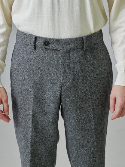 【セットアップ対応】カシミヤ ブレンド スラックス