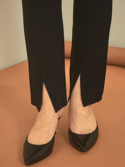 フロントスリットウエストゴムパンツ