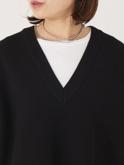 【セットアップ対応】ニットロングベスト