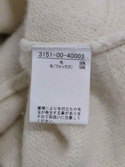 フォックスウールクロップドボレロプルオーバー