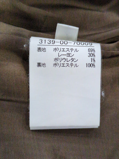フロント釦チェックスカート