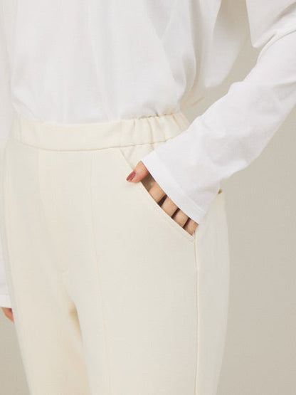 ウォームツイルスリムスリットパンツ