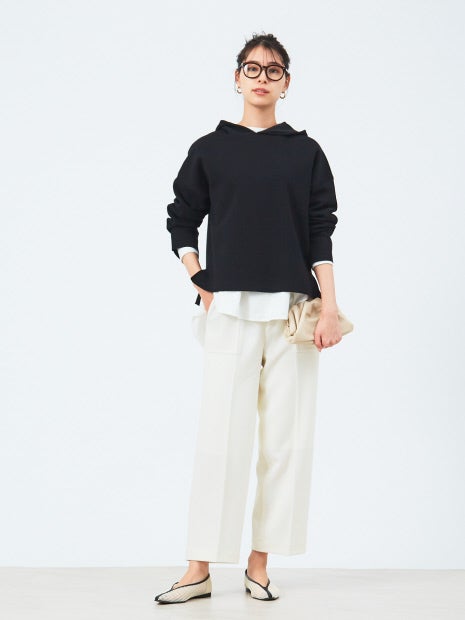 ストレッチニットパーカー