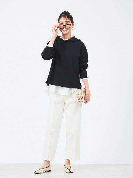 ストレッチニットパーカー