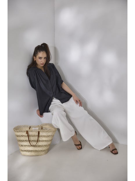 ギャザーショートシャツ