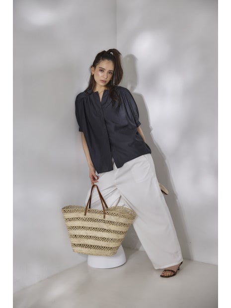 ギャザーショートシャツ