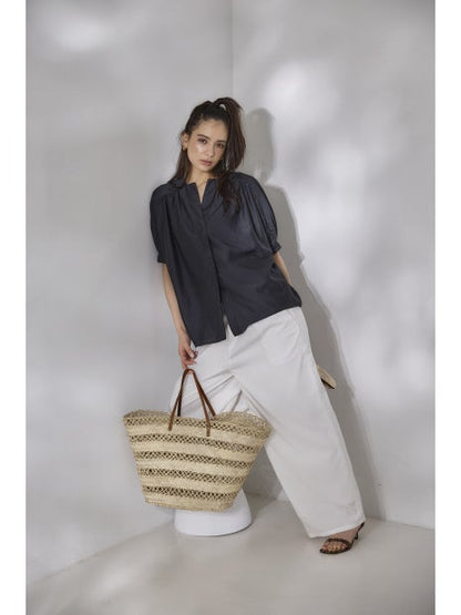 ギャザーショートシャツ