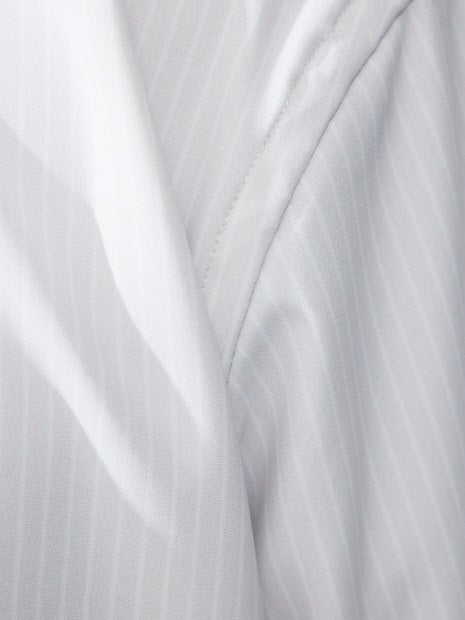 【FLEX SHIRTS】接触冷感 ペンストライプ　半袖シャツ