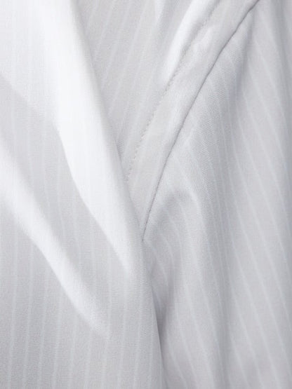 【FLEX SHIRTS】接触冷感 ペンストライプ　半袖シャツ