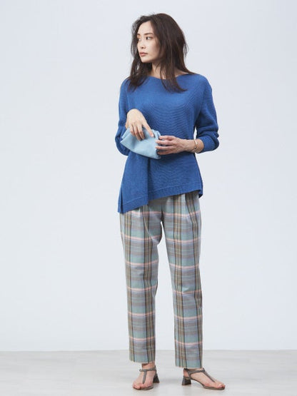 ドライコットンアシメフレアニット