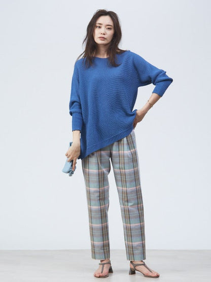 ドライコットンアシメフレアニット