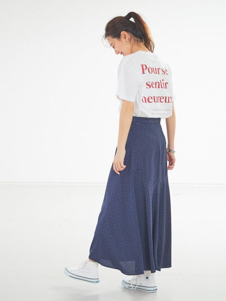 ドットロングスカート