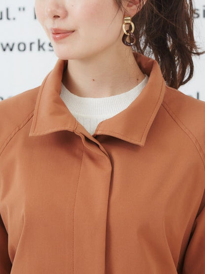 バックギャザーミドルコート