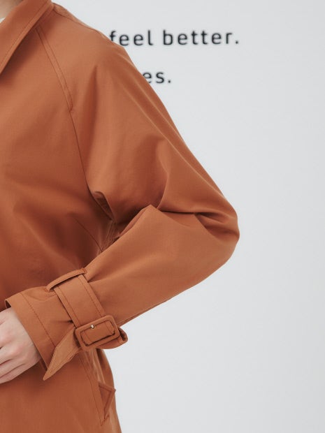 バックギャザーミドルコート